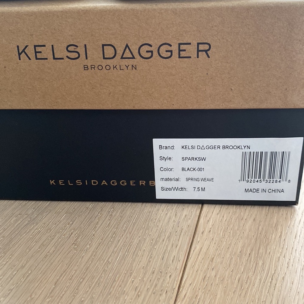 Kelsi Dagger Black Braided Leather Ankle Strap Sandals - Picture 13 of 14